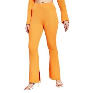 NEW Royalty Maluma Ribbed Orange Sweater Pants BIRD OF PARADISE,  PLUS SIZE XXL